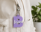 Initial Acrylic Bag Tag